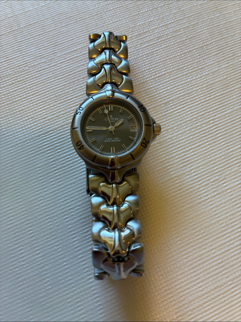 Croton Women's Silver-Tone Linked Bracelet Watch